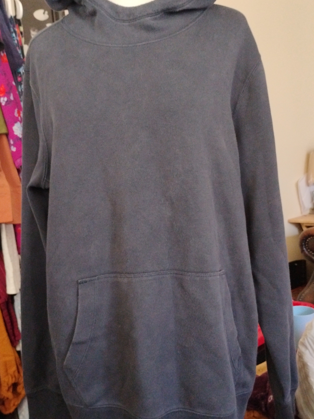 Abercrombie & Fitch Charcoal Pullover Hoodie